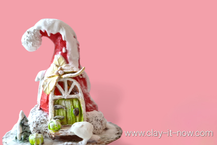  Christmas Santa hat fairy house lamp