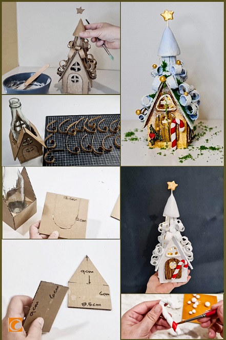 Christmas fairy house