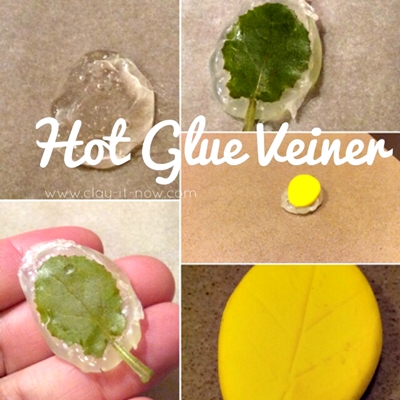 how to make veiner with hot glue