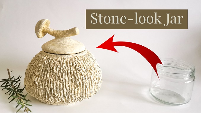 faux stone container - clayitnow