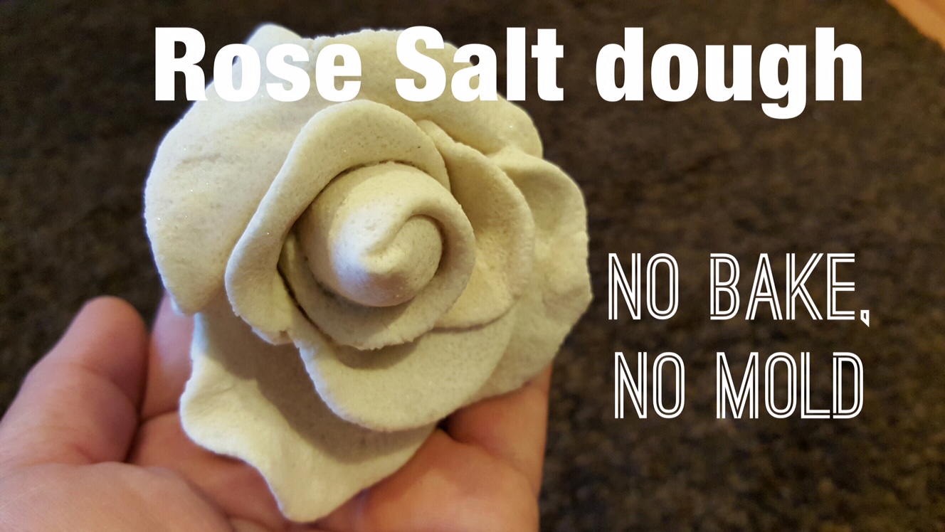 saltdough rose no bake no mold