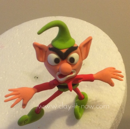 Angry Elf figurine - Christmas Decoration