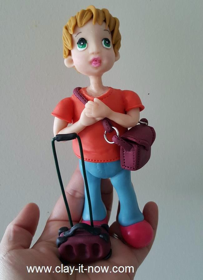 boy figurine idea and tutorial using air dry clay