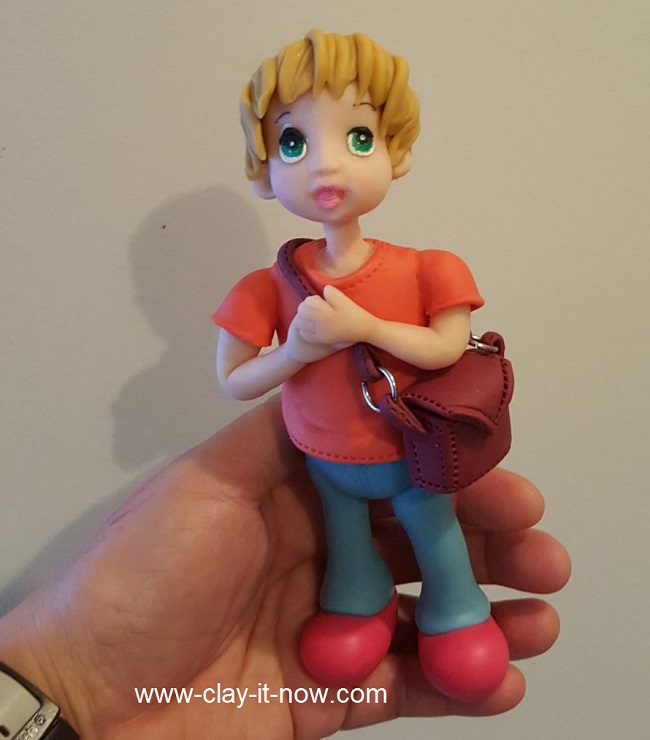 boy figurine idea and tutorial using air dry clay
