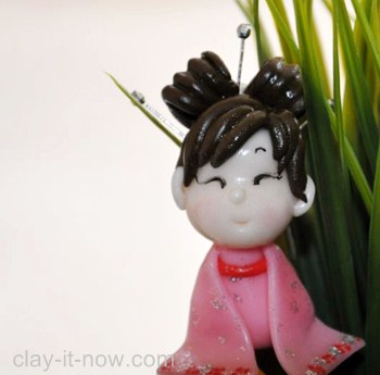 Japanese Girl Figurine