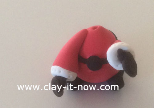 mini santa claus clay figurine - 9