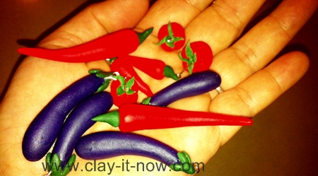vegetable clay, clay miniatures, vegetableclayminiatures