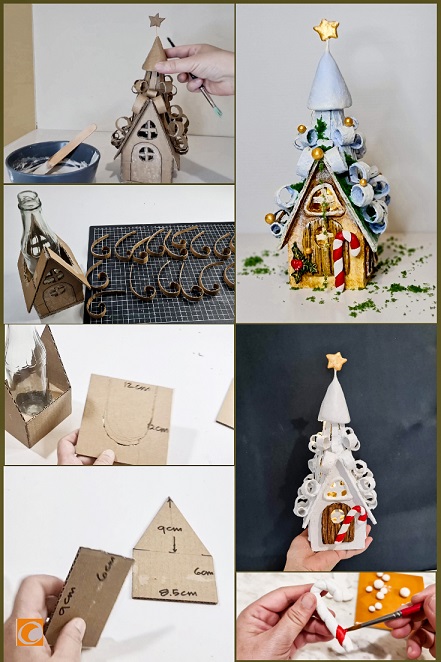 Christmas fairy house Christmas fairy house