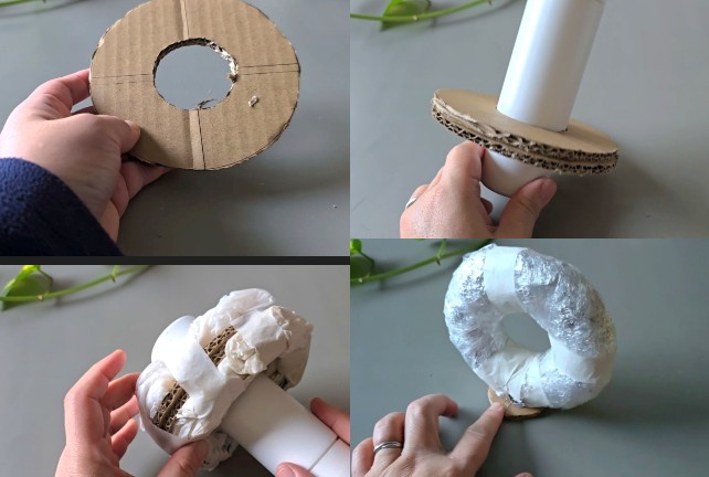 donut-fairy-house-diy-homemade mold