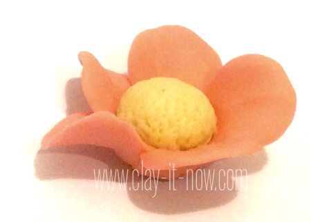 place card holder with 5 petals flower-BASE