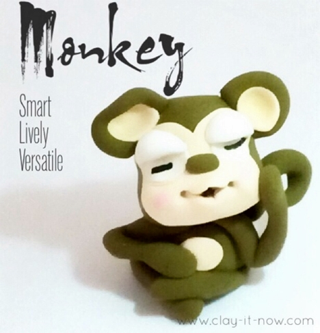 cute monkey figurine - how to make monkey figurine