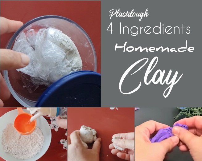 4-ingredient homemade clay recipe