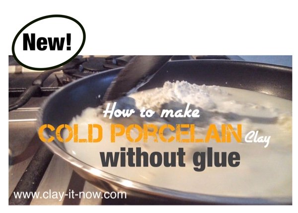 cold porcelain clay without glue - homemade clay - better than saltdough-NEW recipe
