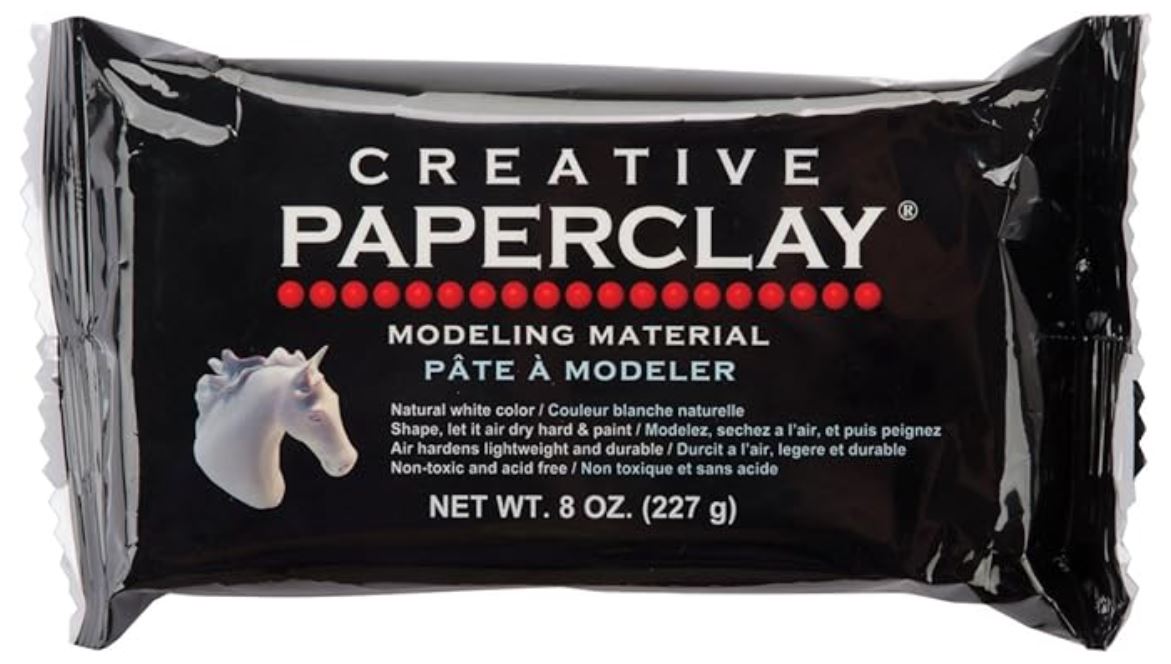 paper clay for fairy house jar