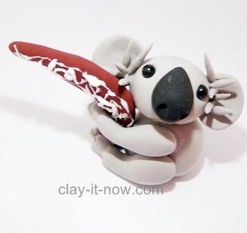 cute koala figurine, koala clay