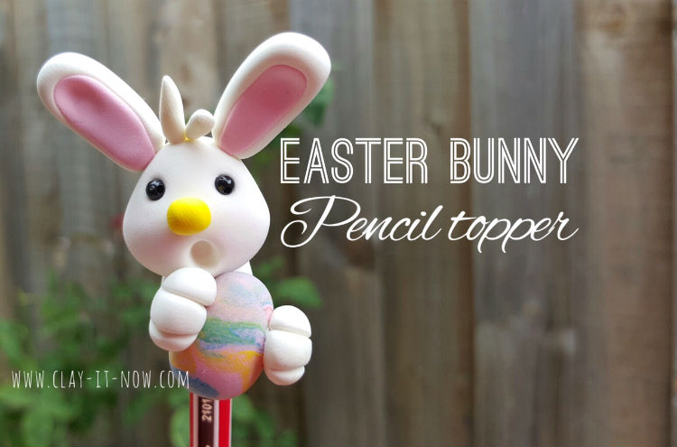 Easter Bunny pencil topper