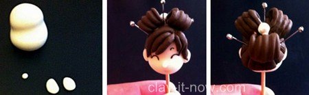 cute Japanese girl figurine tutorial with cold porcelain clay