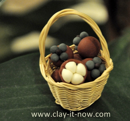 mangosteen clay miniature