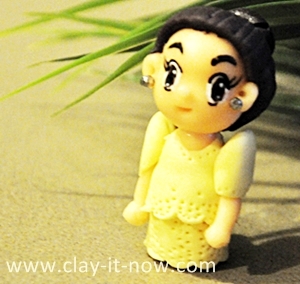 Mestiza dress, cute mini figurine