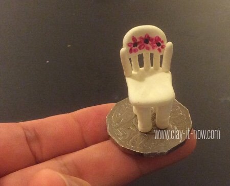 miniature vintage chair - half inch scale doll house