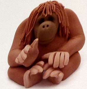 bestanimalfigurinebooks, 100 fondant animals for cake decorators, orangutan