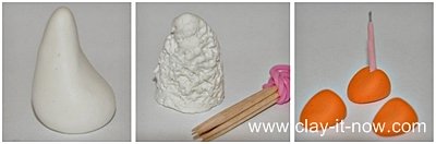 Sheep clay figurine - how to make sheep - STEP1