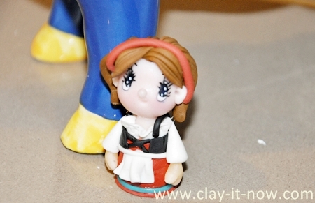 traditionalgermandress, dirndl, treaditionalgermandressonclayminifigurine, germandress