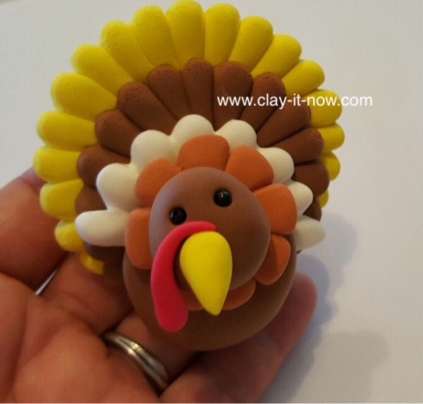 thanksgiving turkey clay, turkey, thanksgiving, turkey clay napkin ring-1